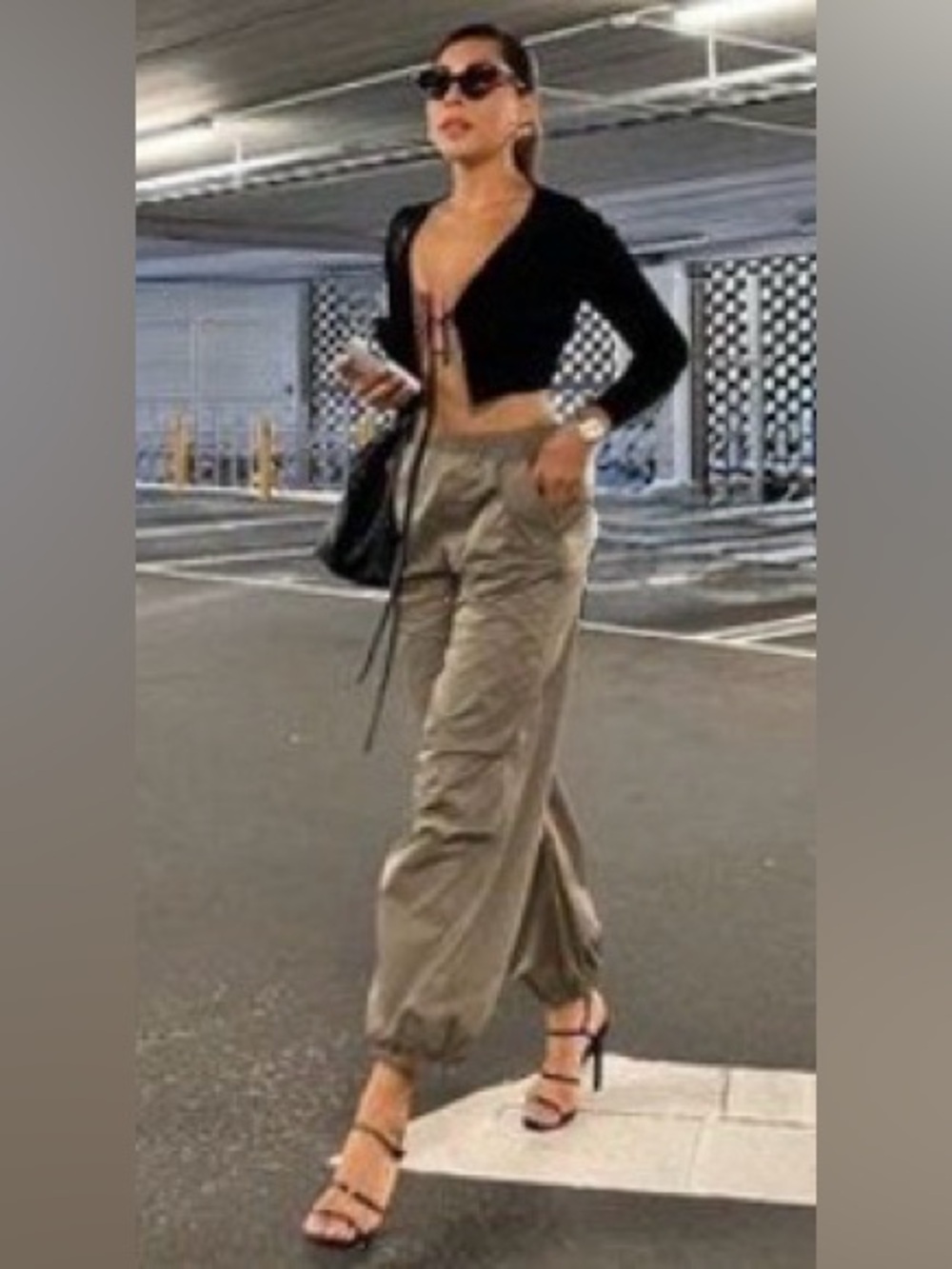 Khaki Parachute Pants